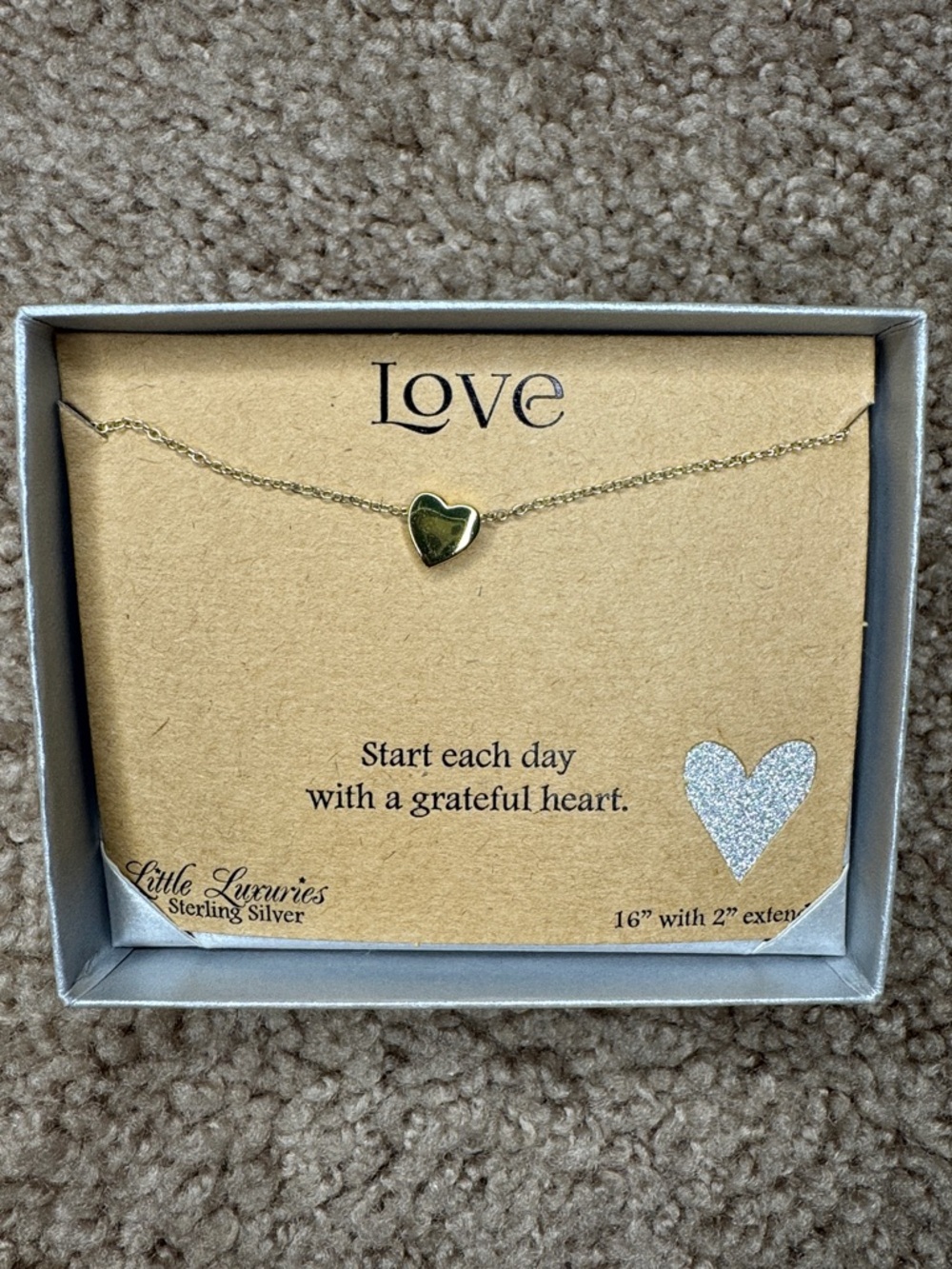Gold Heart Necklace - Gold Heart Pendant Necklace
